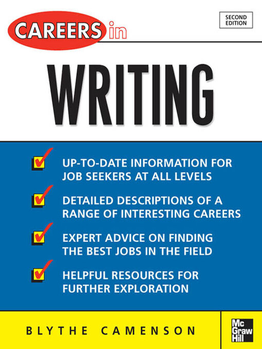 Title details for Careers in Writing by Blythe Camenson - Available
